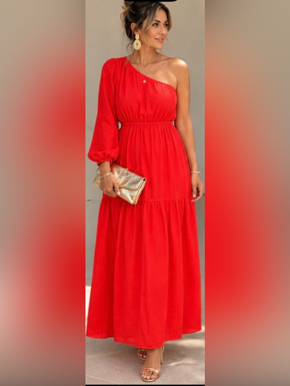 Love Like Summer" One-Shoulder Maxi Dress